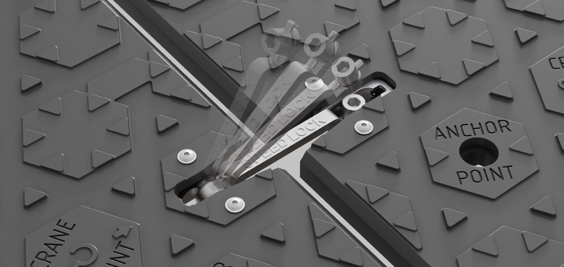 Speed Lock System von EU-Track - Einfache Montage der Bodenschutzplatten